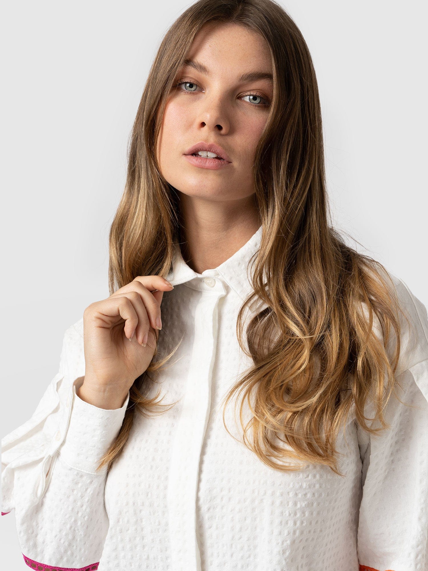 Debbie Puff Sleeve Blouse - Cream
